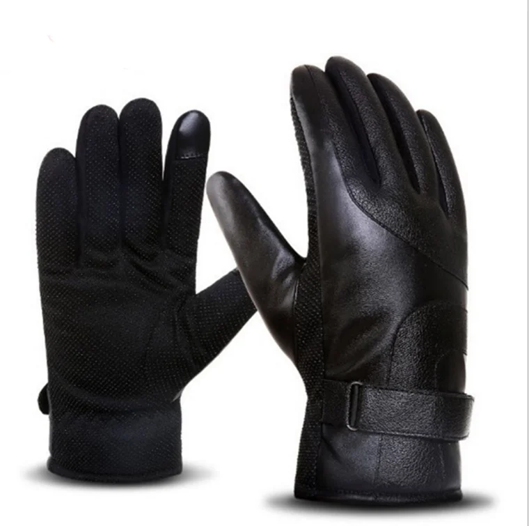 

Unisex Waterproof high quality nice price Leather Winter Outdoor Windproof Cycling Gloves Touch Screen gloves