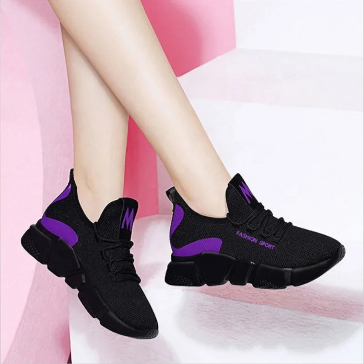 

Factory Custom Casual Women Sport Shoes For Girls Black Running Shoes, Pictures colors