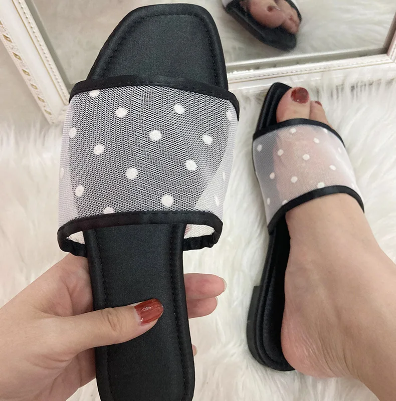 

Dropshipping wholesale custom logo women slides shoes slippers trendy satin lining slides slippers