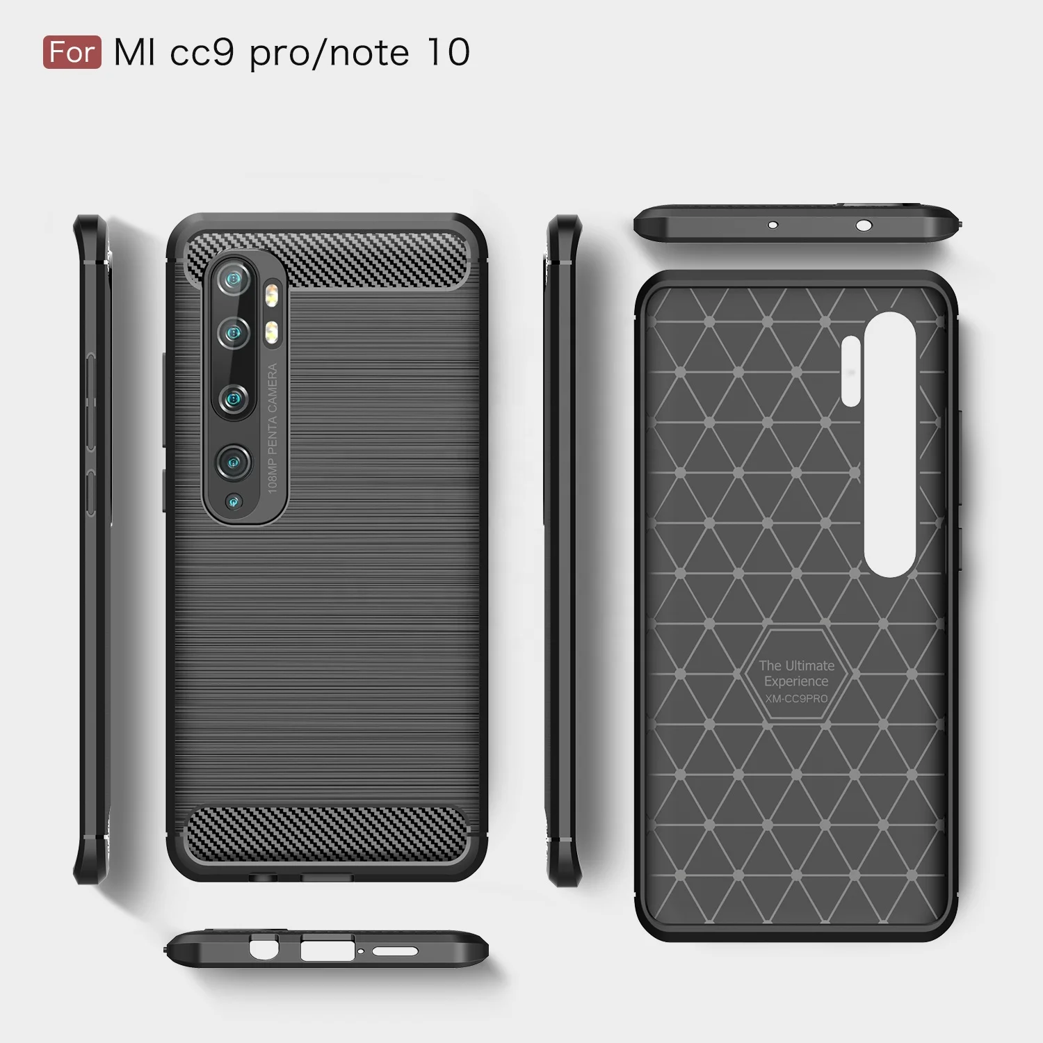 

Hybrid TPU PC Brushed Combo Mobile Phone Case For Xiaomi CC9 / Note 10, Multi-color, can be customized