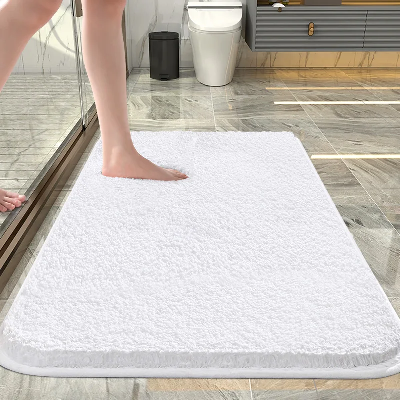 

7colour  high quality eco friendly absorbent Microfiber soft bath rug Non Slip Shaggy Bathroom rug