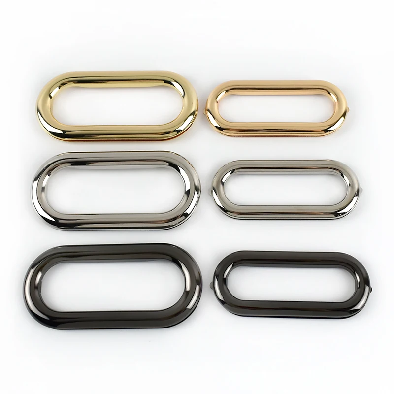 

Meetee BF932 75/88mm Oval Rings Bag Part Accessories Alloy O Ring Handles Handbag Hardware Frame Kiss Clasp Clutch Buckles, Gold,silver,gun black,bronze