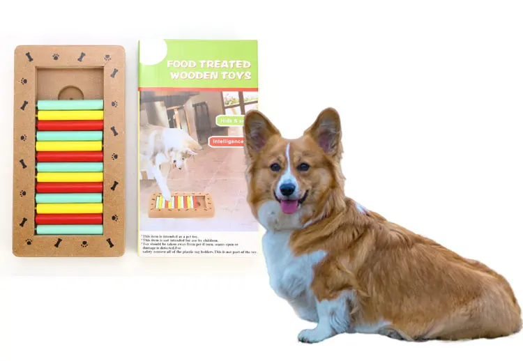 Best Newest Puzzle Toys Pet Feeder Treat Wooden Interactive Dog Puzzles To Cats