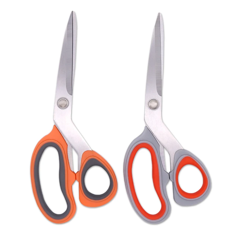 

8.2 titanium industrial plastic handle tailor's scissors stainless steel scissors paper fabric big heavy duty scissors