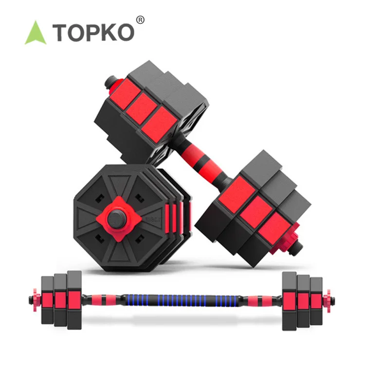 

TOPKO wholesale cheap price 10kg 20kg 40kg adjustable dumbbell set, Regular color