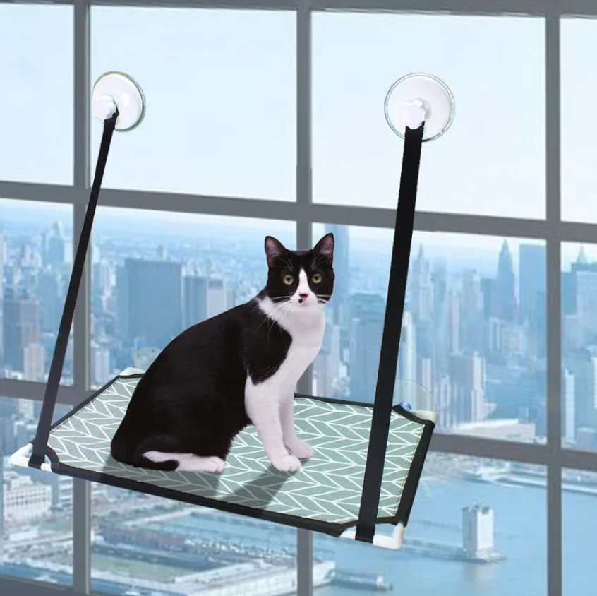 

Cat Window Mounted Perch,Animal Resting Shelf Seat Space Saving Pet Beds for Indoor,Cat Window Hammock