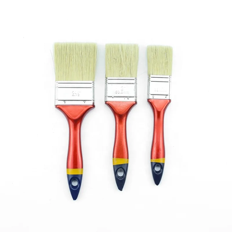 

2023 Factory Hot sale Paint Brushes Trade Professional White Bristle Paint Brush