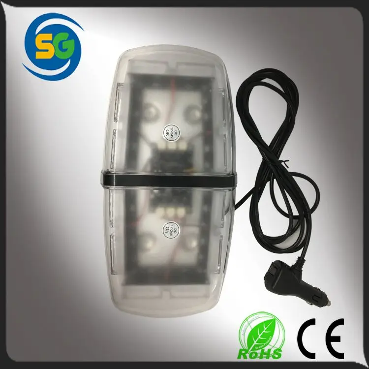 High intensity automobile LED warning light 3030 LEDs warning lightbar 10-30V Magnetic base LED light