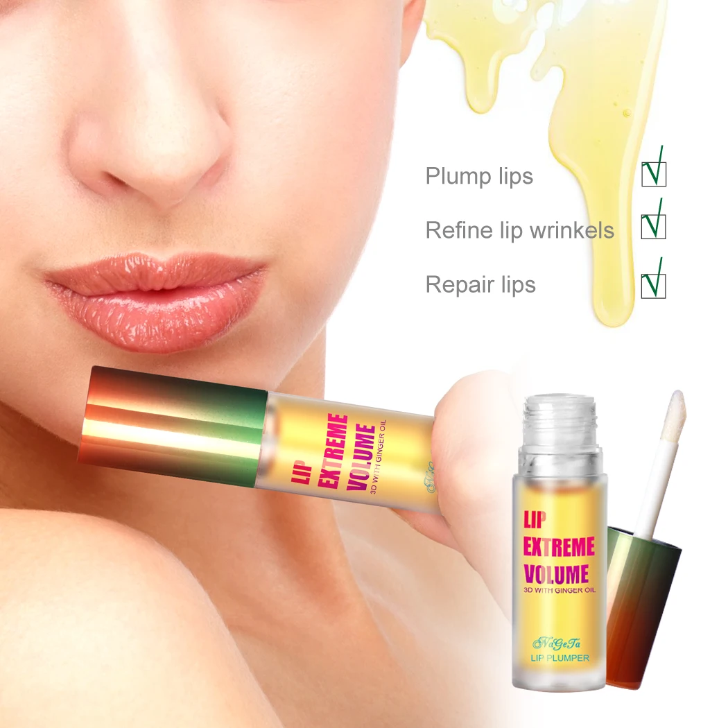 

Instant Volumising Lip Plumper Gloss Collagen Moisturizer Repair Lip Extreme Volume Lips Enhancer Cosmetics