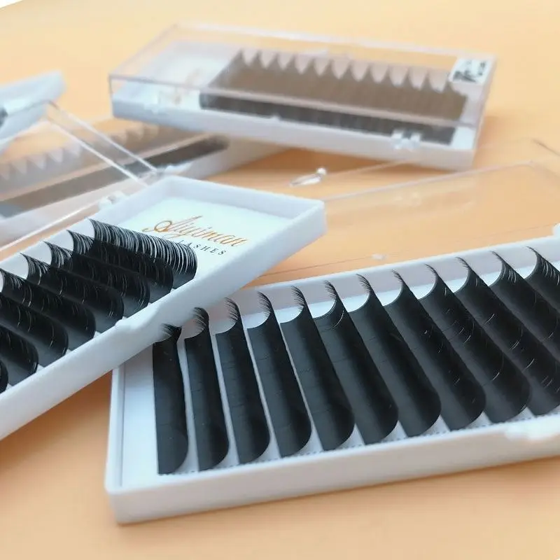 

100% Mink Soft Curl Hand made thick Individual Eyelash Extension, Natural black