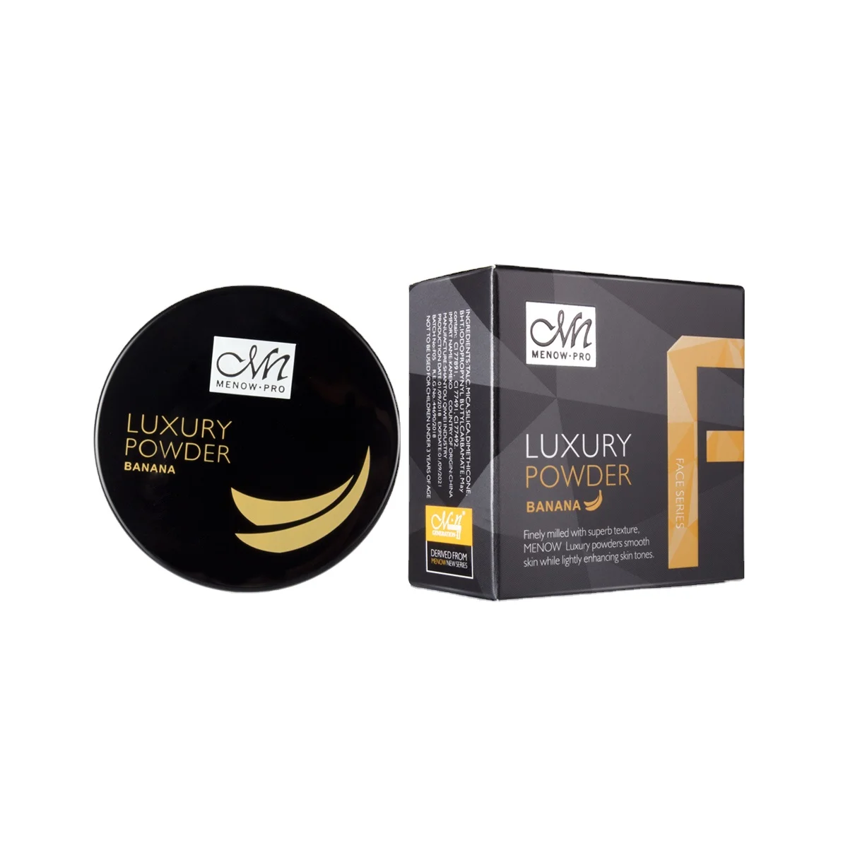

MENOW Luxury Banana Makeup Powder Face Oil-control Loose Powder Makeup Popular Face Loose Powder, Multi-color