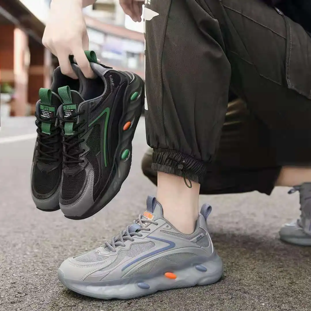 

In Stock Mesh Summer Sports Casual Shoes Breathable Dad Shoes Luxury Sneakers Men's Trainers