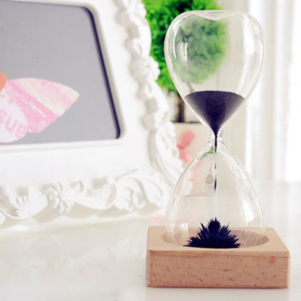 

UCHOME Magnet Magnetic Hourglass Ampulheta Crafts Sand Clock Hourglass Timer Christmas Free shipping