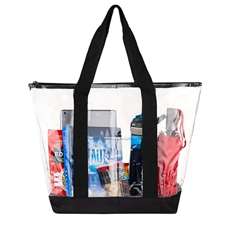 

Large Capacity Waterproof Transparent One Shoulder Shopping Bags Handbags