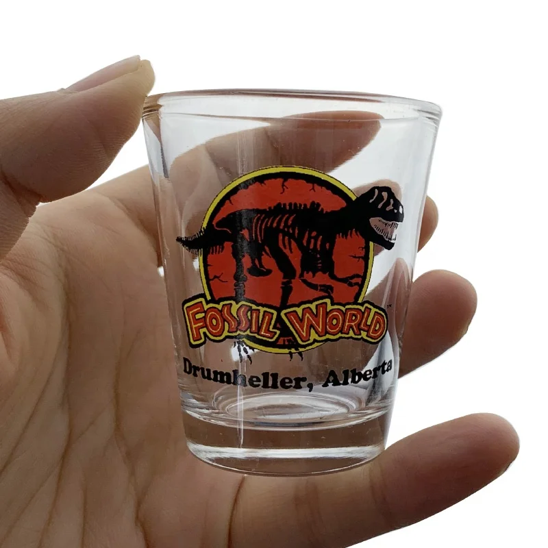 

2oz Clear Round Shot Glass custom shot glass tequila vodka glass