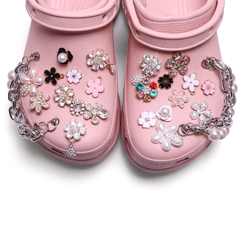 

2021 Shoes Ceci For Luxury Pearl Custom Decoration Acrylic Shoe Charm Pieces Designer Charms Valentine Croc Charms