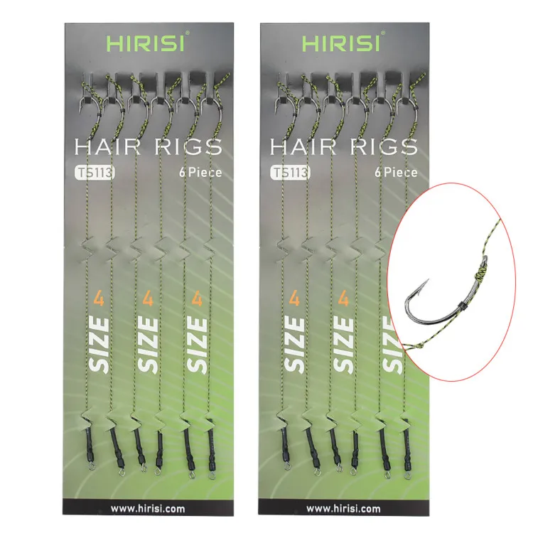 

Hirisi Carp Fishing Ready Made Hook Link Tied Rigs Carp Terminal Tackle