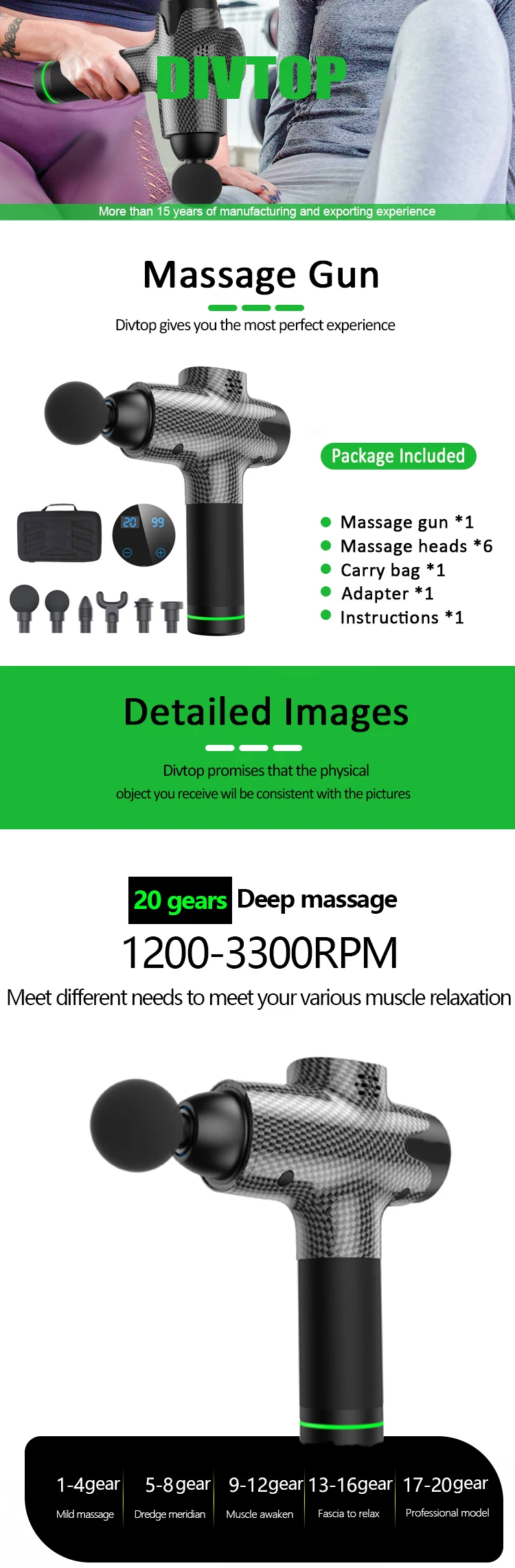 Massage Gun Charging Dock Design Portable Deep Tissue Facial Muscle