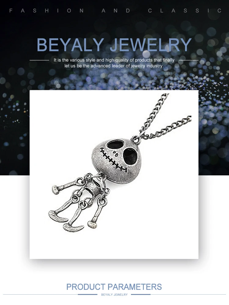 Fashion stainless steel jewellery wholesale skull pendant