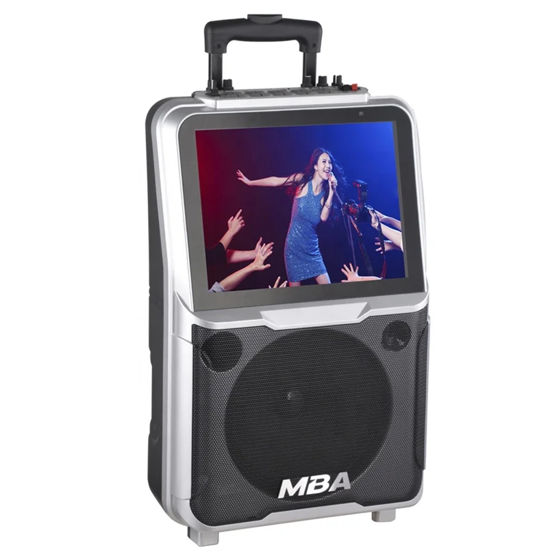 

2020 Hottest sale MBA hot new trolley 14" LCD Screen Home Theater System party square dance trolley speaker