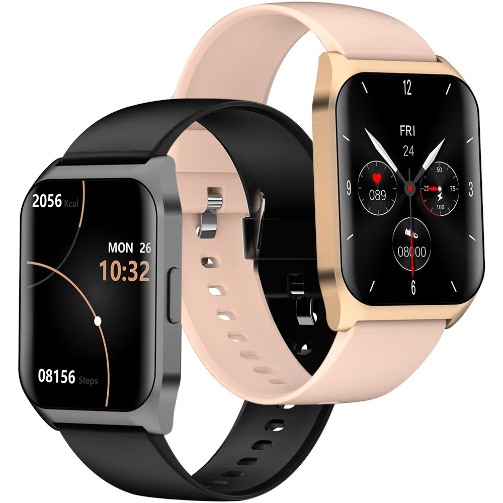 

2022 1.69 Inch Screen Sport Smartwatch Heart Rate Blood Pressure Blood Oxygen Music GPS IP67 Waterproof Bar Smart Watch