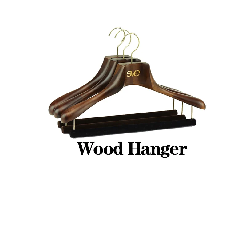 Manufacturer Wholesale White Hanger Custom Logo Hanger Luxury Beech ...