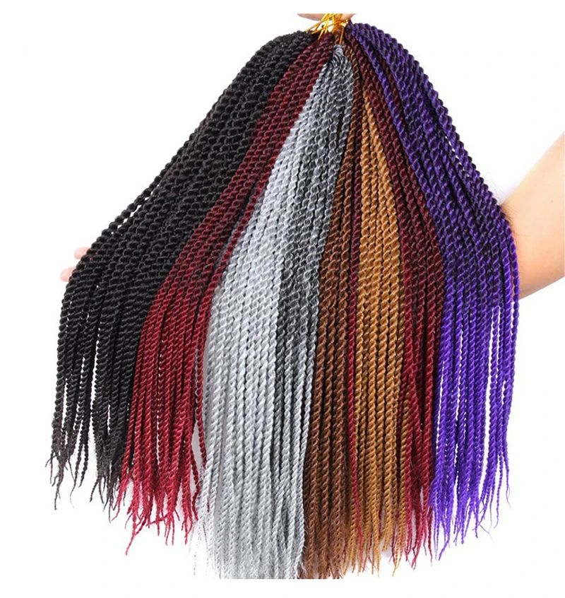 

High quality twist crochet braids hair Esay braiding hair extensions senegalese twist crochet synthetic braids hair, 1b#,2#,4#,27#,30#,bug#,33#,bug