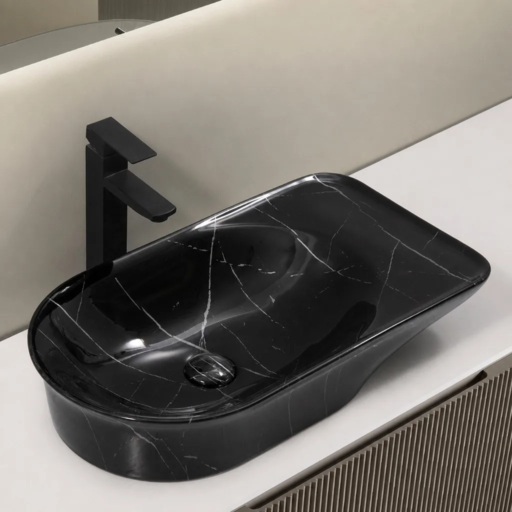 black-marble-sink-bathroom-9759B-P-538-asymmetric-scoop-vessel-basin-side-shelf-wing-nero-marquina-matte-black-faucet