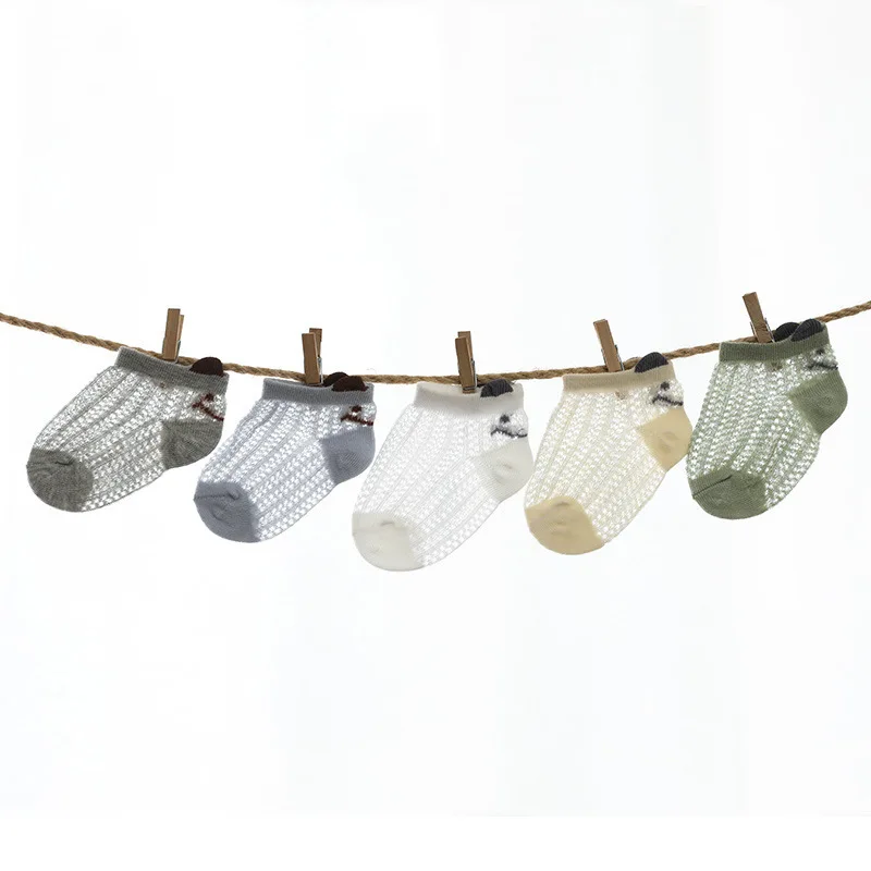 

Children's socks NEW 2020 summer thin mesh breathable baby socks boys and girls short boat socks