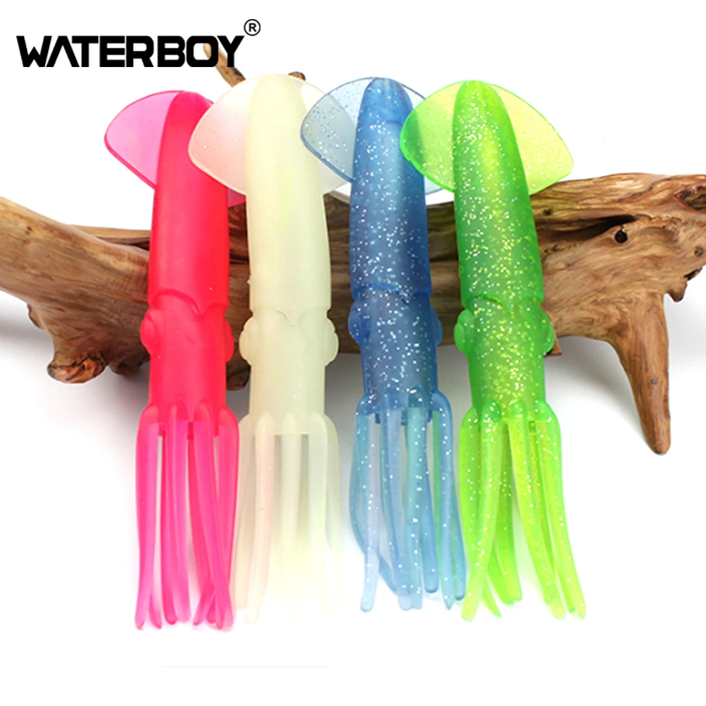 

WATERBOY 22cm 70g Simulation Big Soft Plastic Octopus Lures Squid Skirt Lures For Deep Diving Bait Fishing Leurres