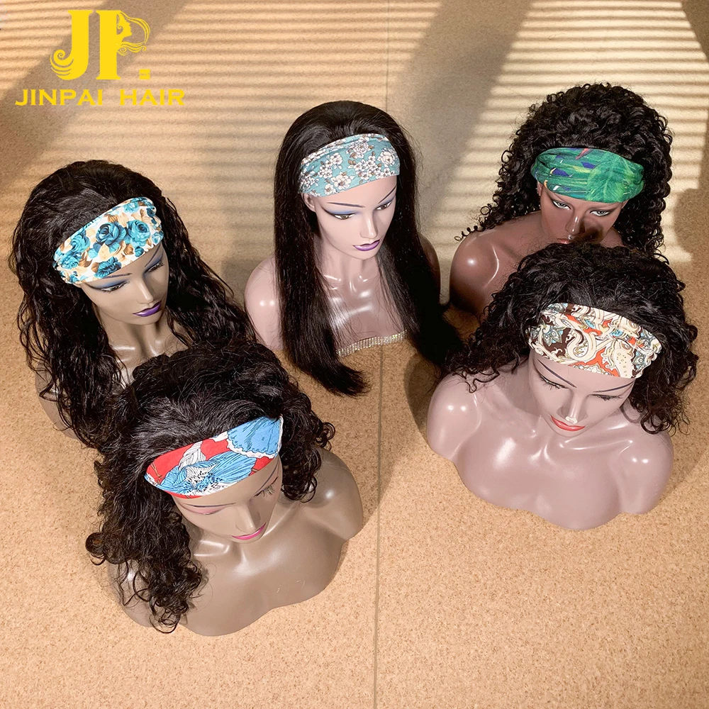 

JP Raw virgin brazilian human hair headband wigs,cheap wholesale natural human hair wigs for black women,none lace virgin wigs, Natural color, blonde, blue, highlight etc.