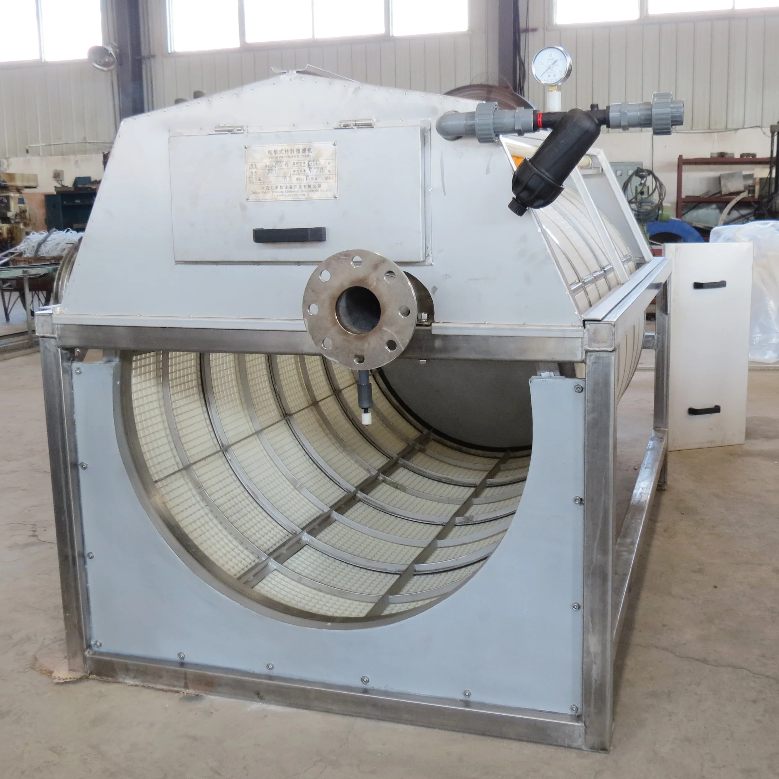 Micro Drum Filter For Fish Pond,Stainless Steel Drum Filter For