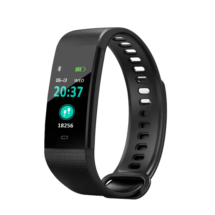 

2019 Wholesale Y5 Android 4.3 Smart Watches Blue tooth Sport smart Bracelet sleep monitoring clock LED smart bracelet, Black,blue,purple,green,red