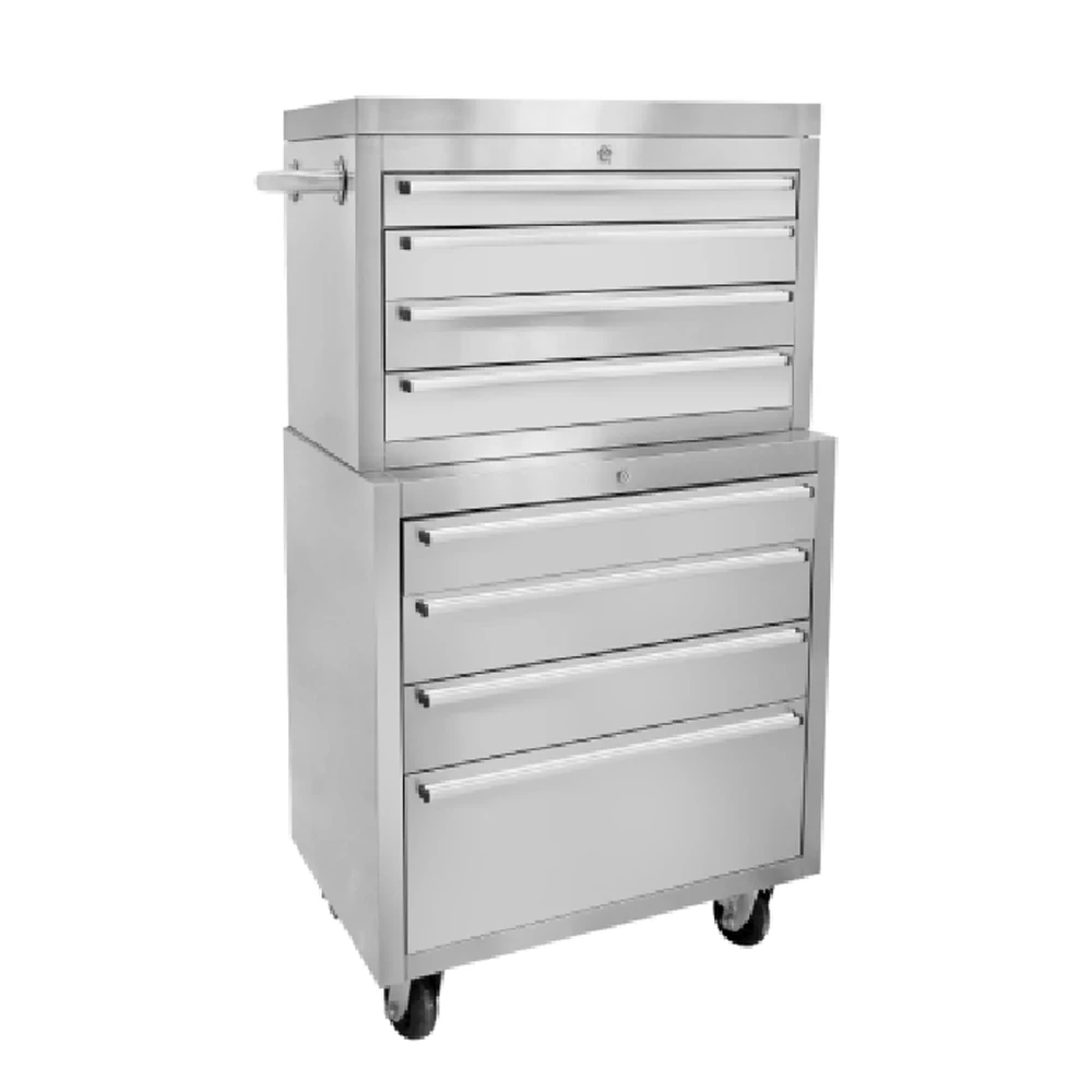 Anti Fingerprint 30 Inch Stainless Steel Tool Chests 4 Drawers