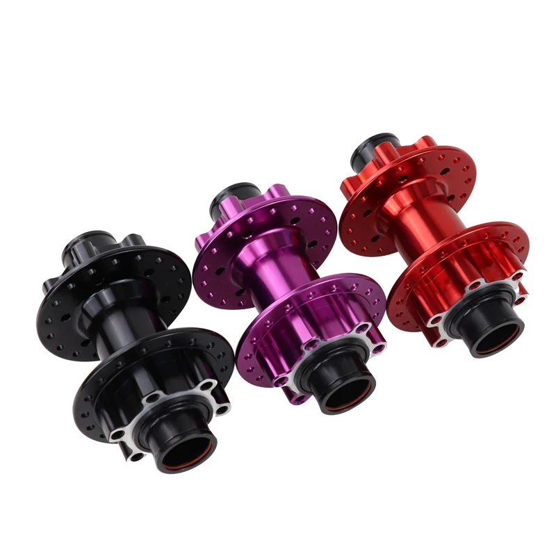 

Customized Double disc Brake 32 36H 20mm 110mm Mountain Bike Front 2 Bearings Bicycle Wheel Hubs, Black/red/purple