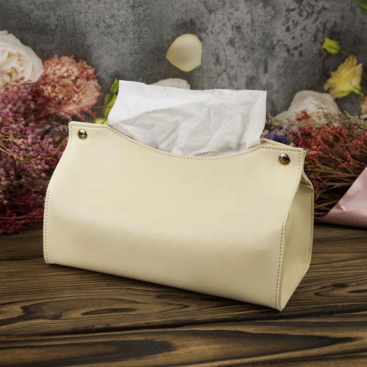 

Custom Pu leather tissue box cover cylinder tissue box for car