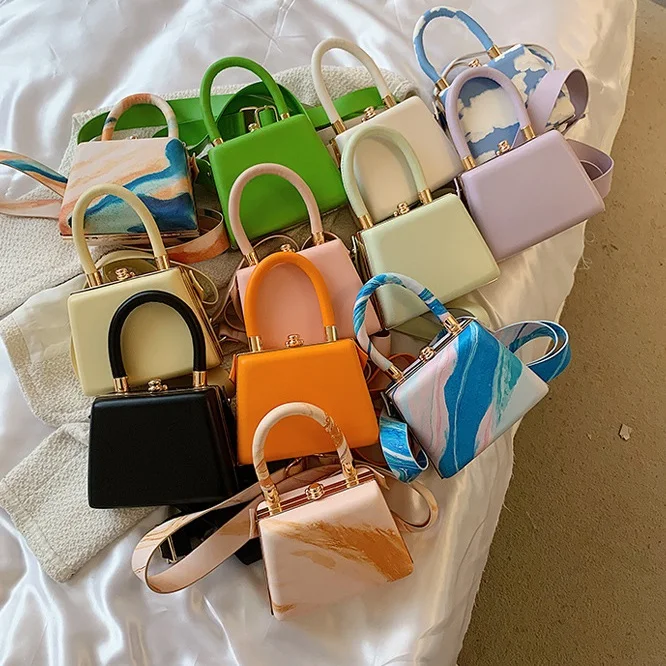 

2021 Luxury Latest Ladies Box Handbags Girls Small Purses Shoulder Bag For Women