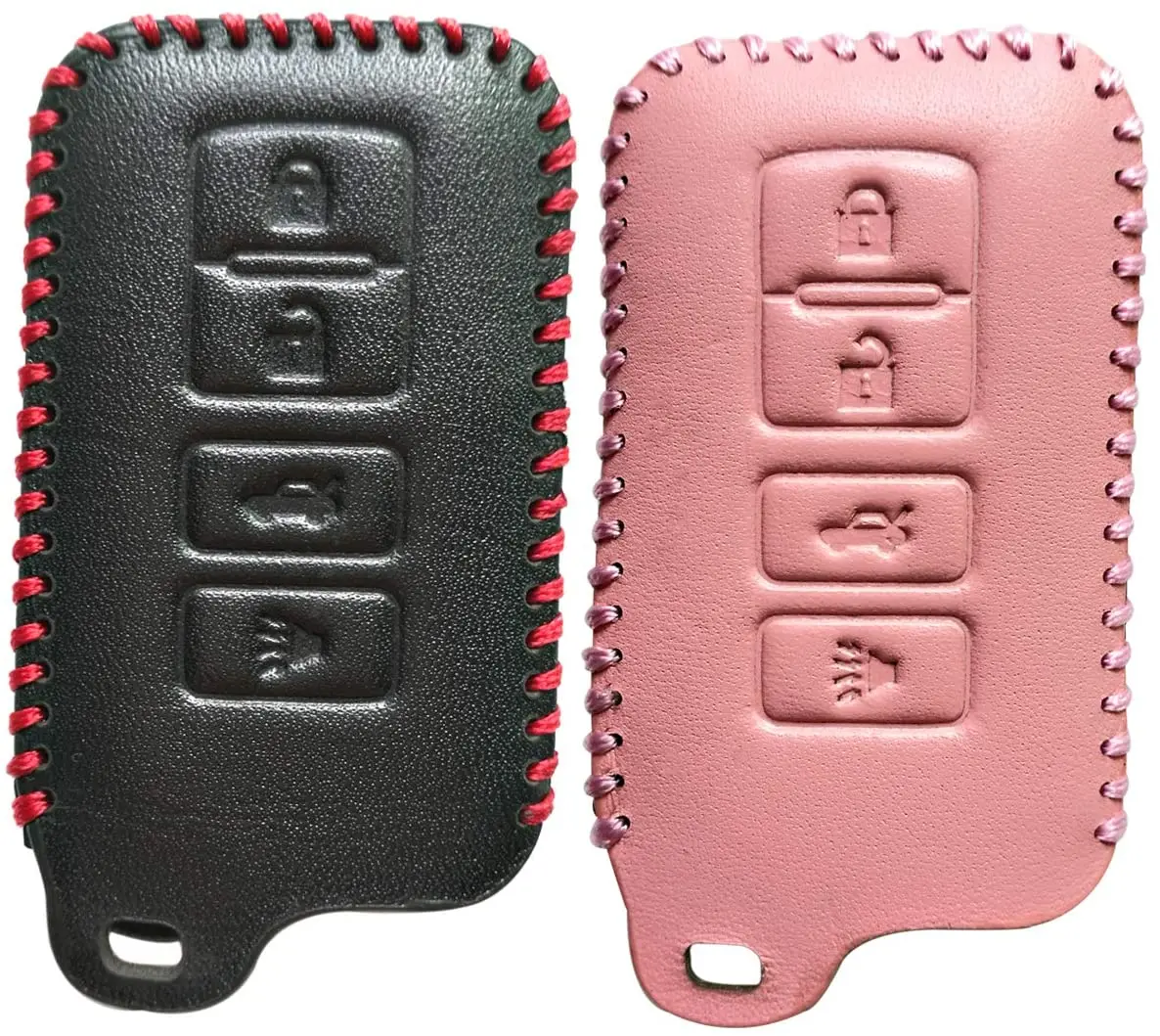 

Factory custom black car remote key leather cover wallet