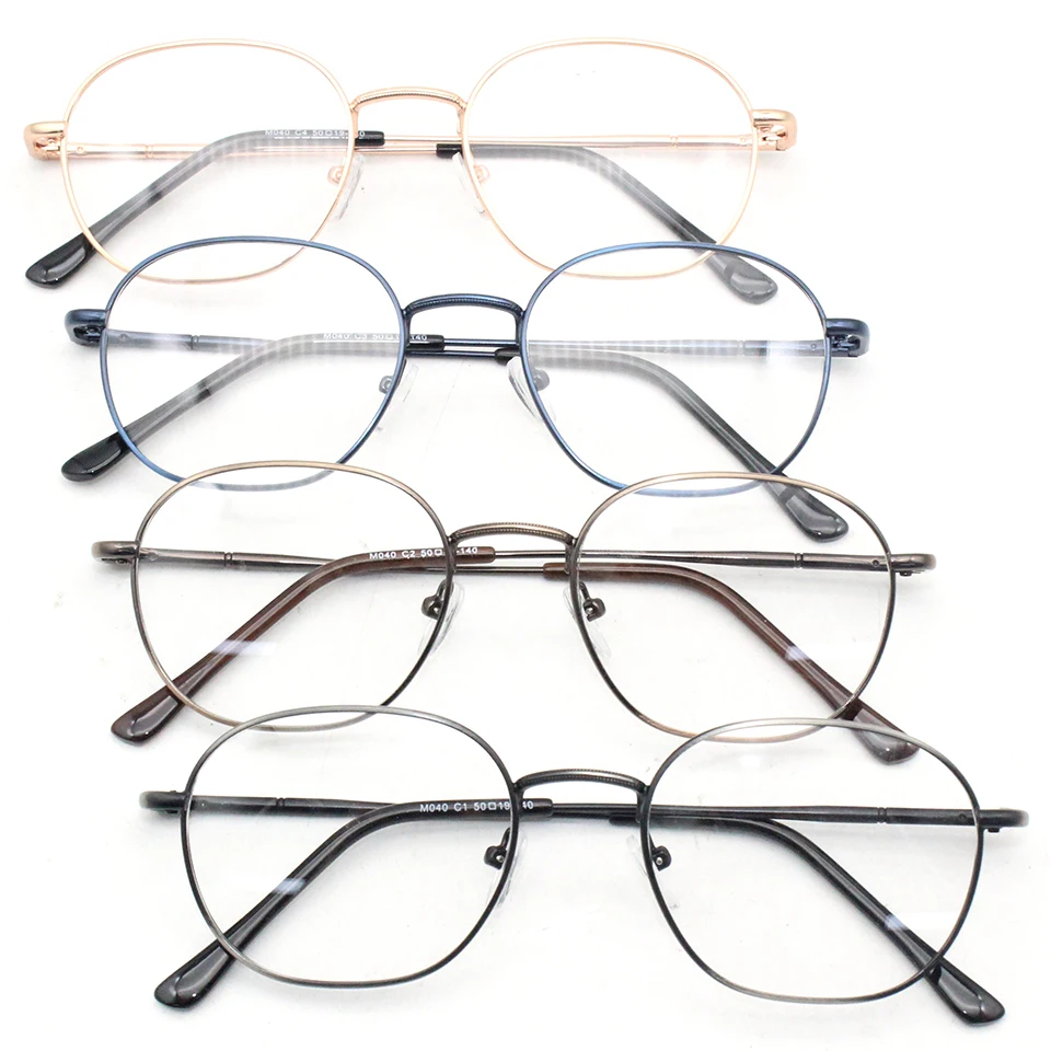 

Metal Glasses Frame ready stock factory direct sale round men women eyeglasses frame, 4 colors