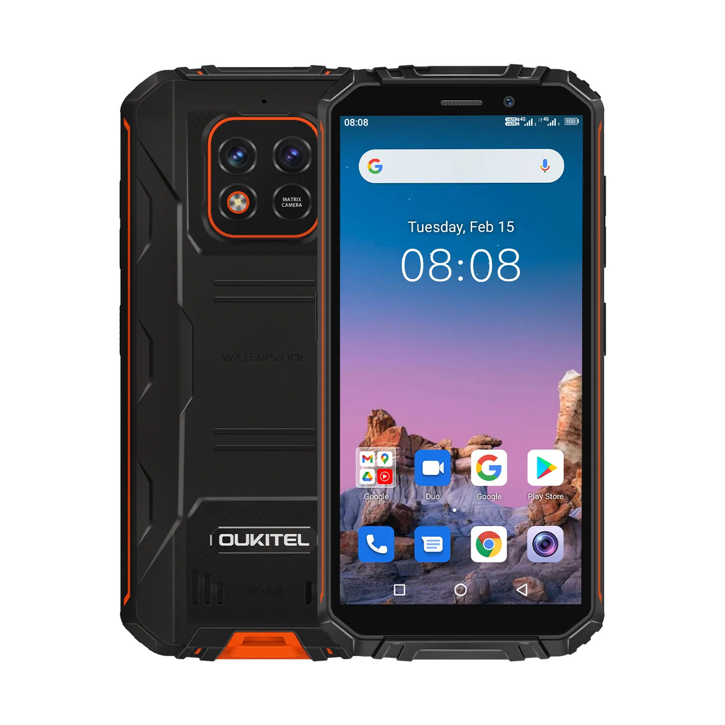 

Oukitel WP18 Rugged Smartphone 5.93'' 4G+32G 12500mAh Android 11 Mobile Phone HelioA22 13MP Quad Core Cell Phone