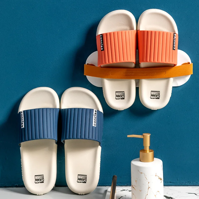 

Striped Color Slippers Indoor Home Antiskid Bathroom Bath Slippers Anti Odor Soft Sole Wear Slippers, Customized color