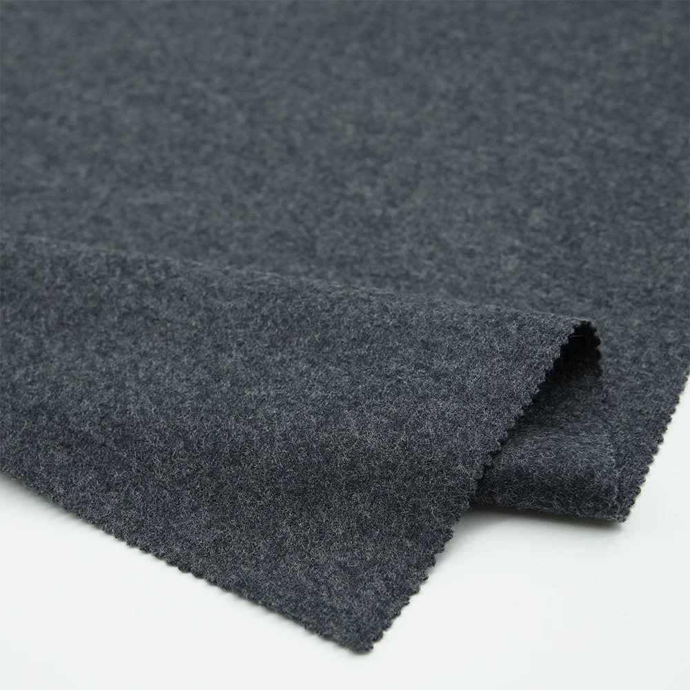 Premium 100% Wool Woven Italian Suiting Fabric Men Suits Jackets Fleece Brushed Organic Eco-Friendly 280 GSM Medium Weight