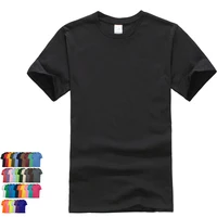 

Men 100% Cotton Round Collar Custom tshirt oem Logo design blank Plain Mens tshirts with logo custom logo printed