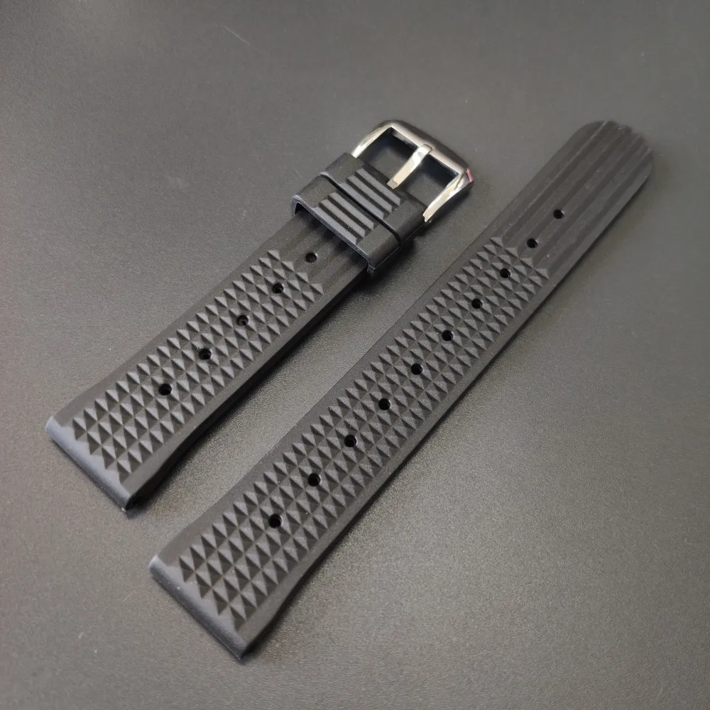 

WF001 High Quality Stainless Steel Buckle  Rubber Band for Watch