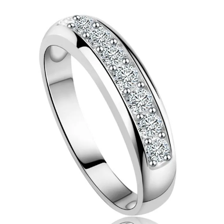 

Wedding ring Retro design Shiny round zircon wedding ring gold plating women rings