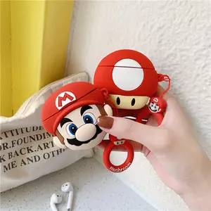 Super Mario 3D Cartoon Case AirPods Earphones