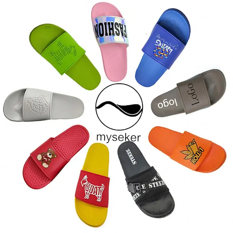

Transparent Rubber Slippers Chausson Homme Rigolo Grande Taille Custom Designer Slides Sandals Yiwu Indoor Slipper Animal Prints, Customized color