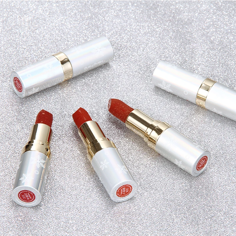 

H9407 Super star Giltter Matte Lipstick high pigment custom shinning beauty cosmetic bling lipstick, 3 colors