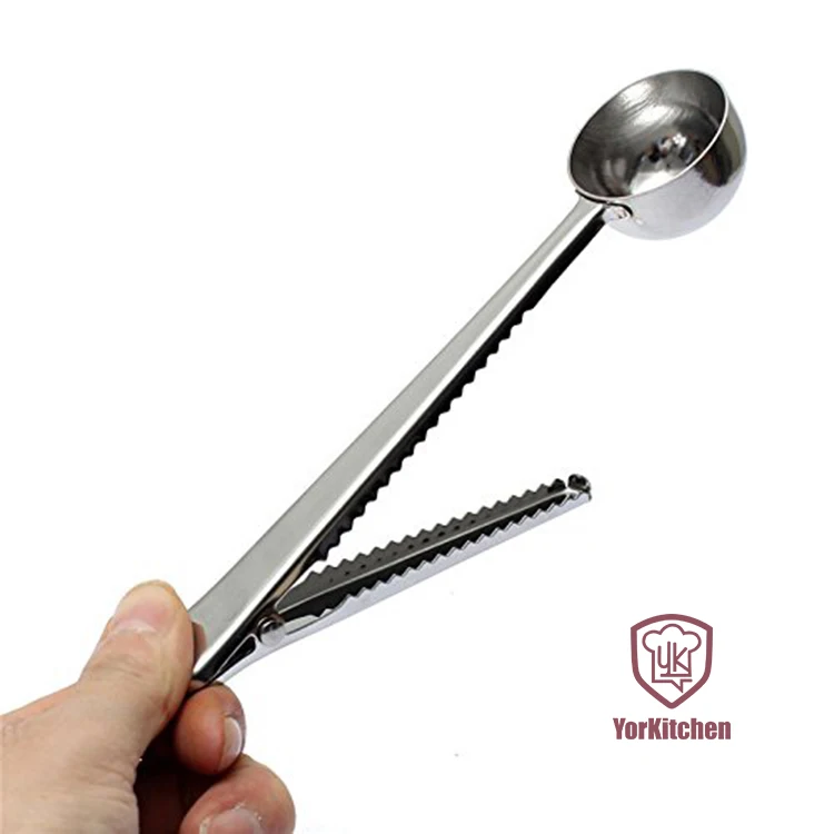 

Sealing Alligator Clips Stainless Steel Measuring Coffee Spoon