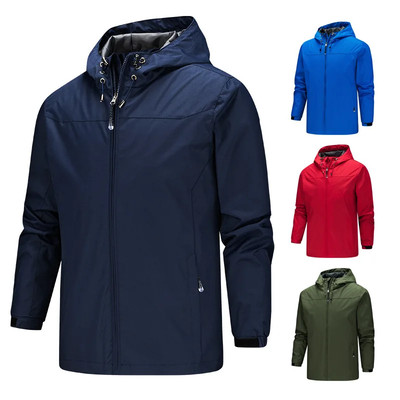 

2021 New Design Waterproof Outdoor Hiking Light Men's Casual Hoodie Spring Jacket